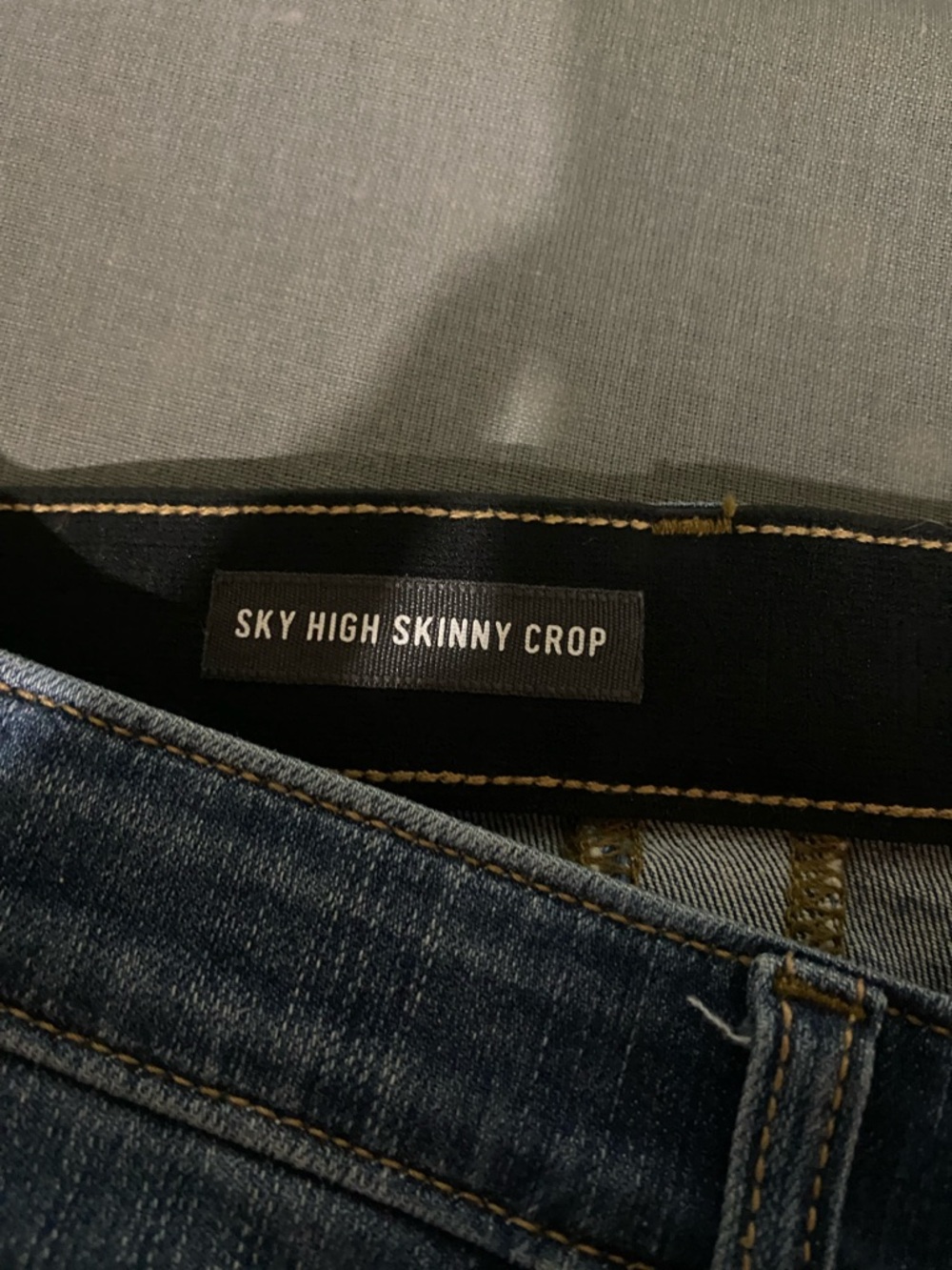 torrid Dark Blue Distressed Ankle Cropped Jeans - Picture 5 of 6